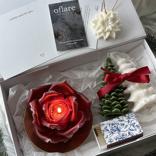 Holiday Gift Box - Snow Rose