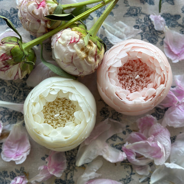 Peony Flower Candle