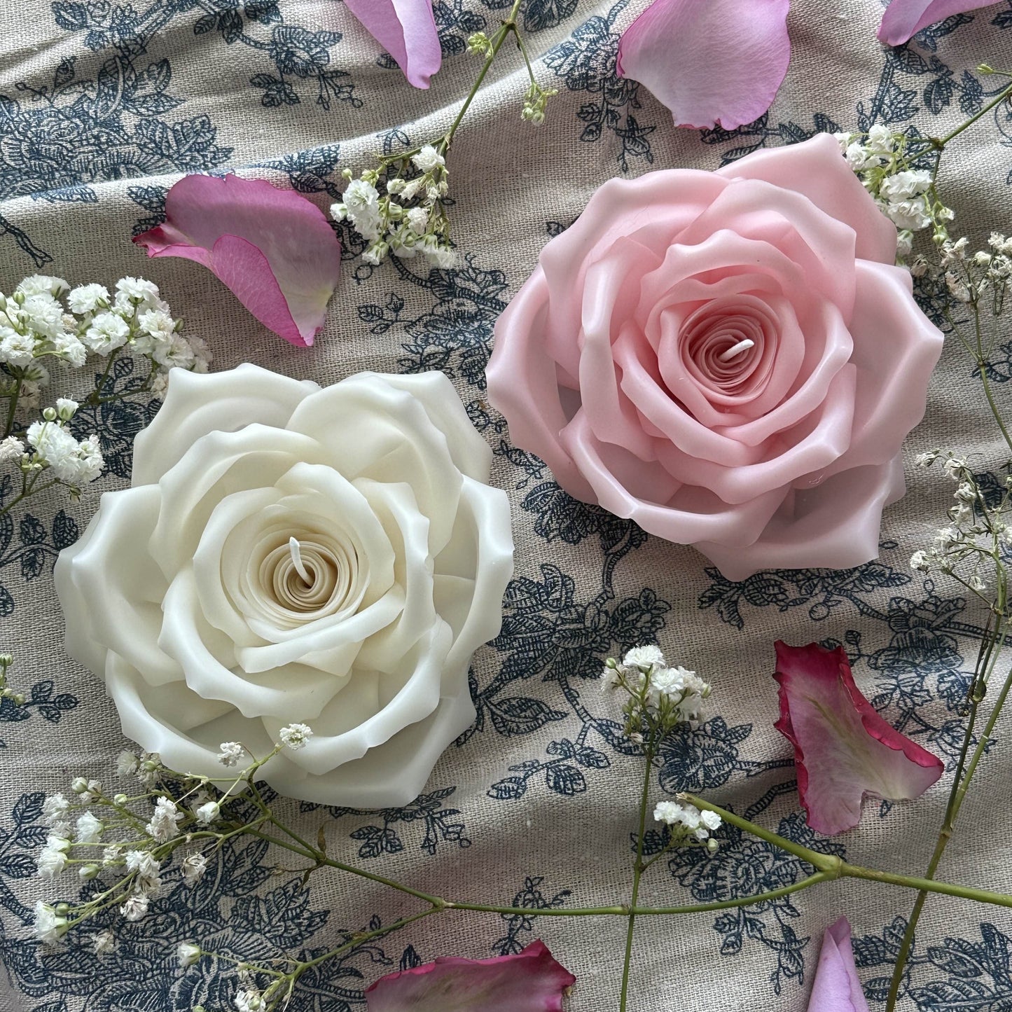 Rose Flower Candle