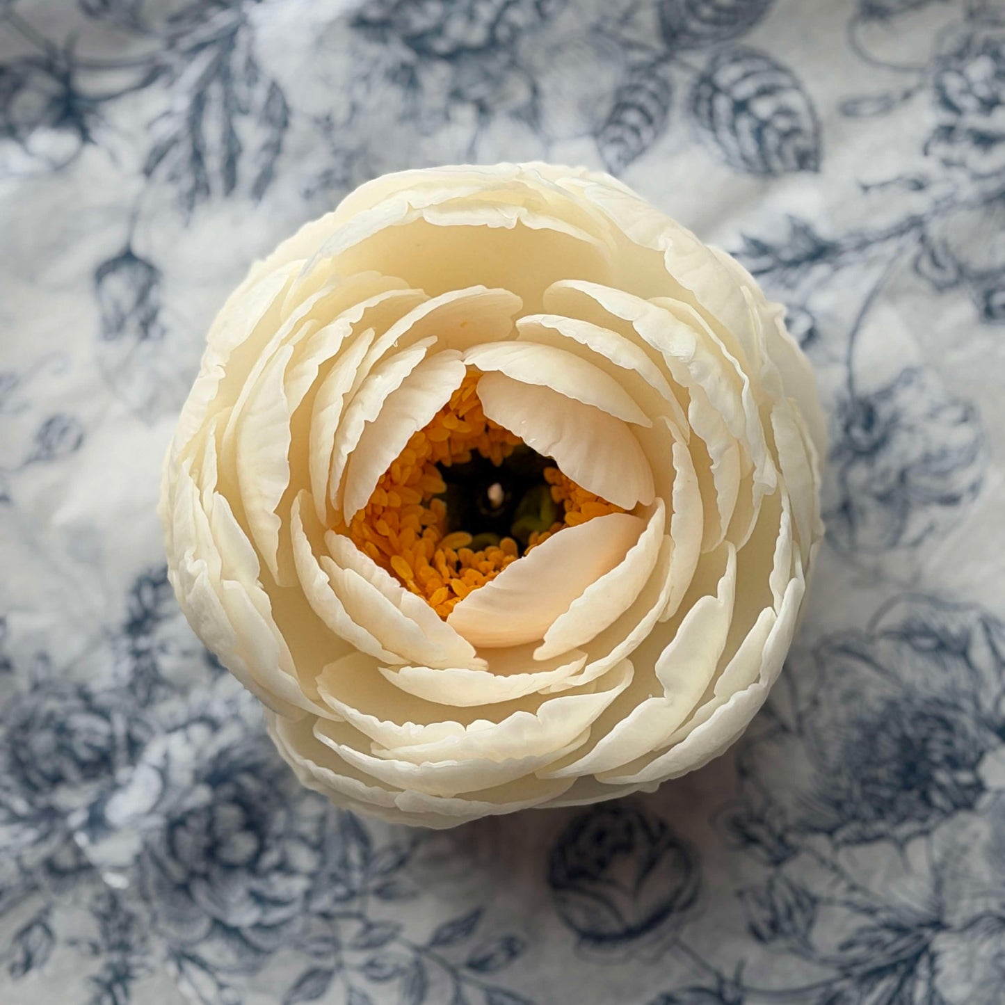 NEW Peony Bloom Flower Candle