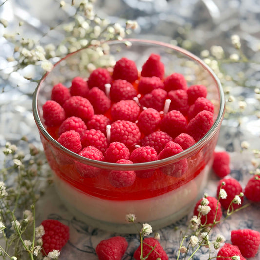 Large Raspberry Parfait Candle