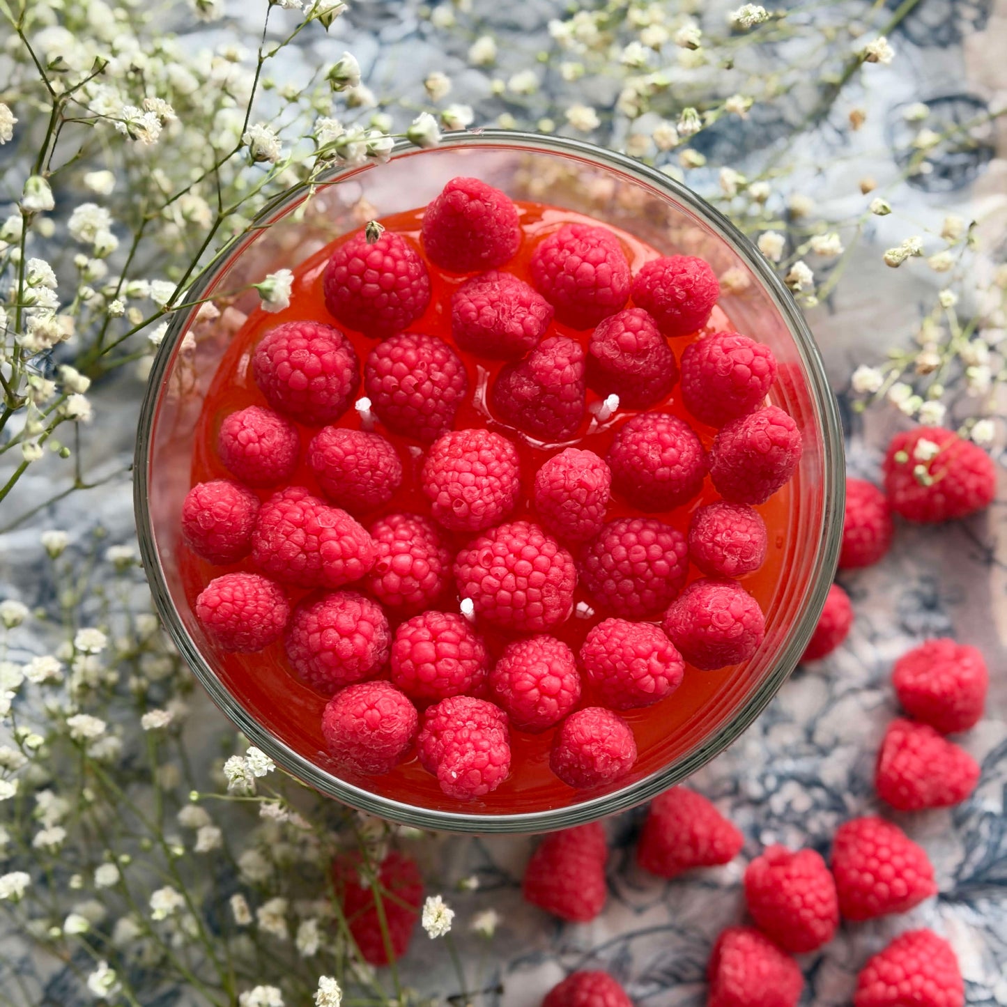 Large Raspberry Parfait Candle