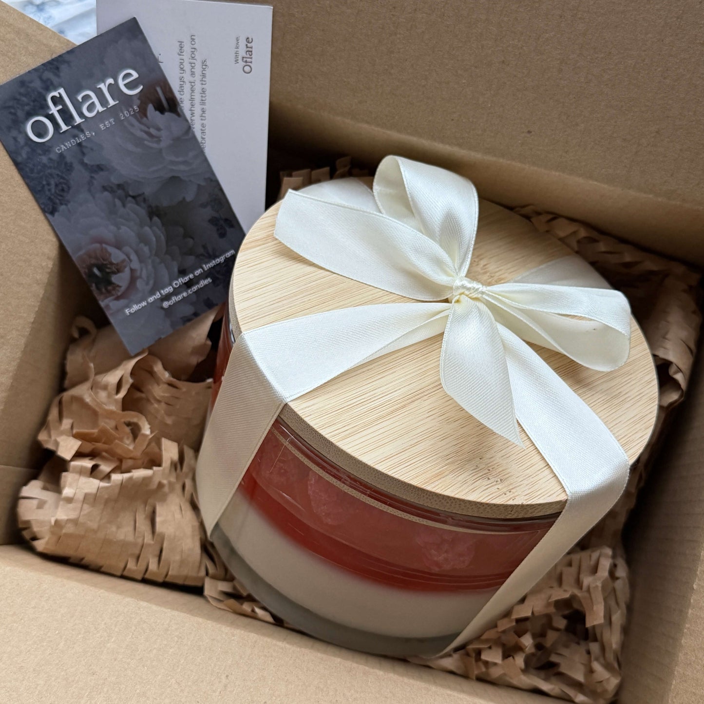 Large Raspberry Parfait Candle