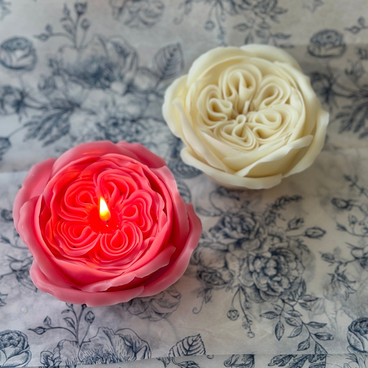 Juliet Rose Flower Candle