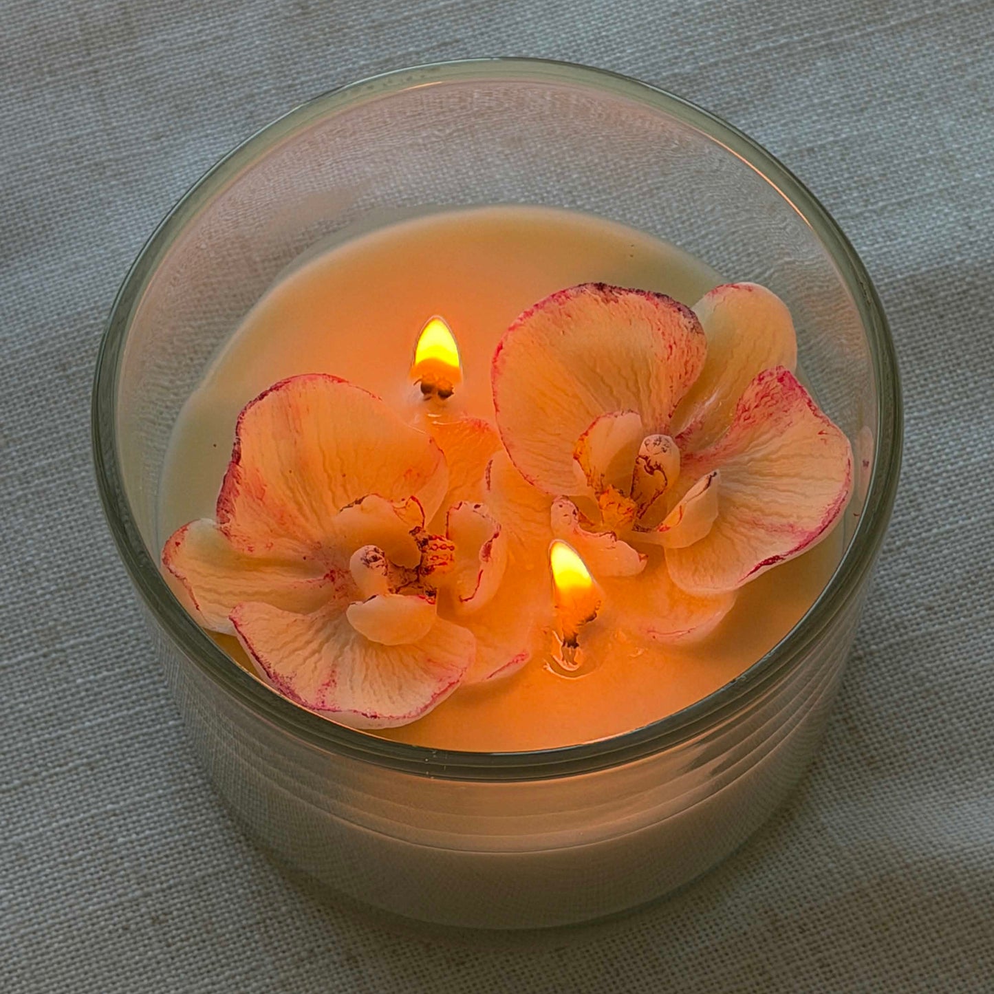 Orchid Beeswax Candle