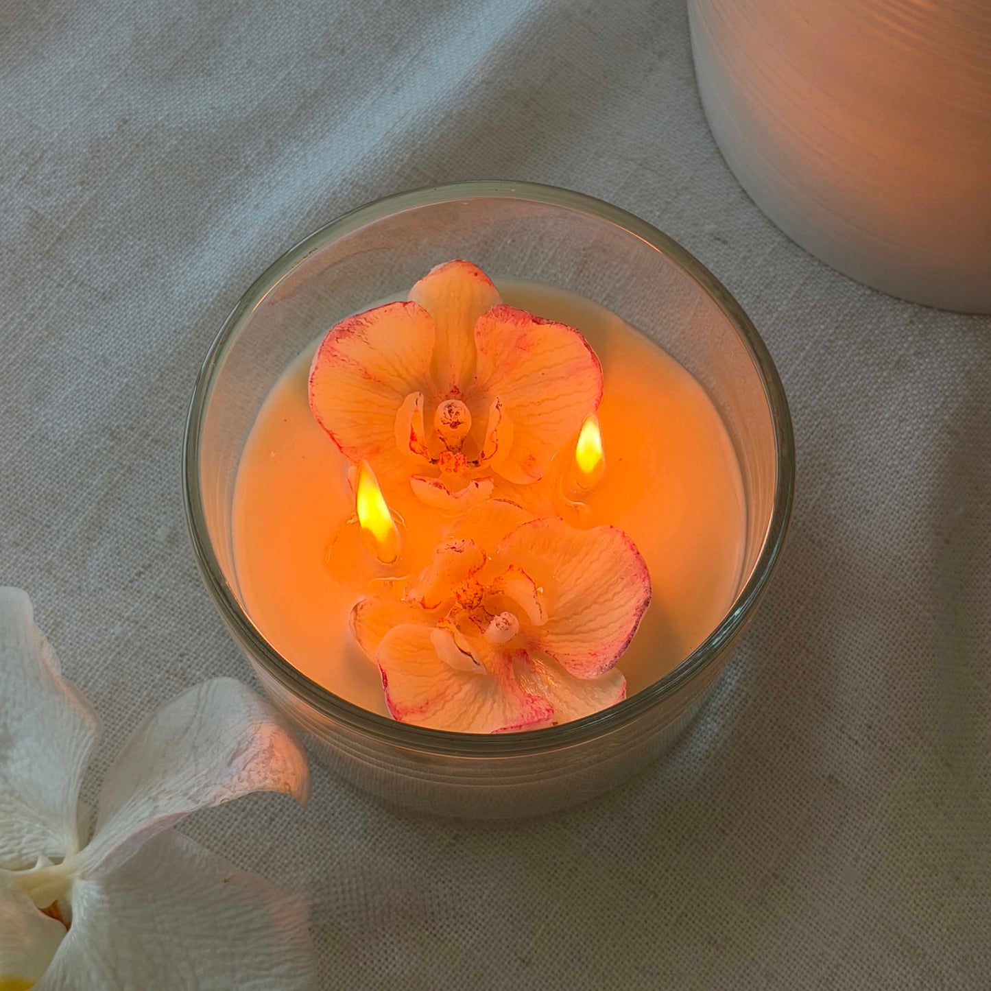 Orchid Beeswax Candle