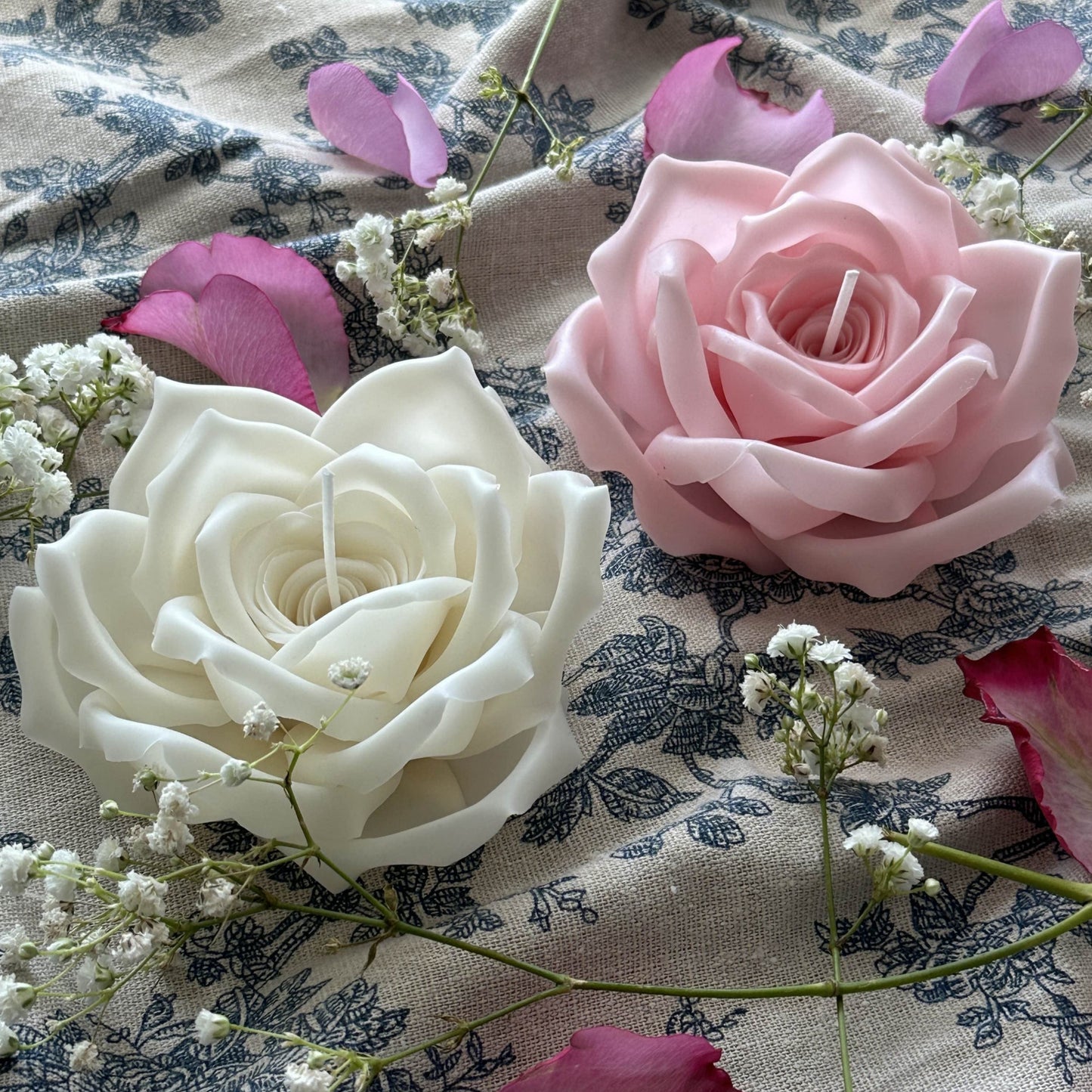 Rose Flower Candle