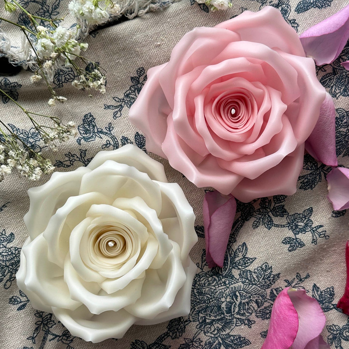 Rose Flower Candle