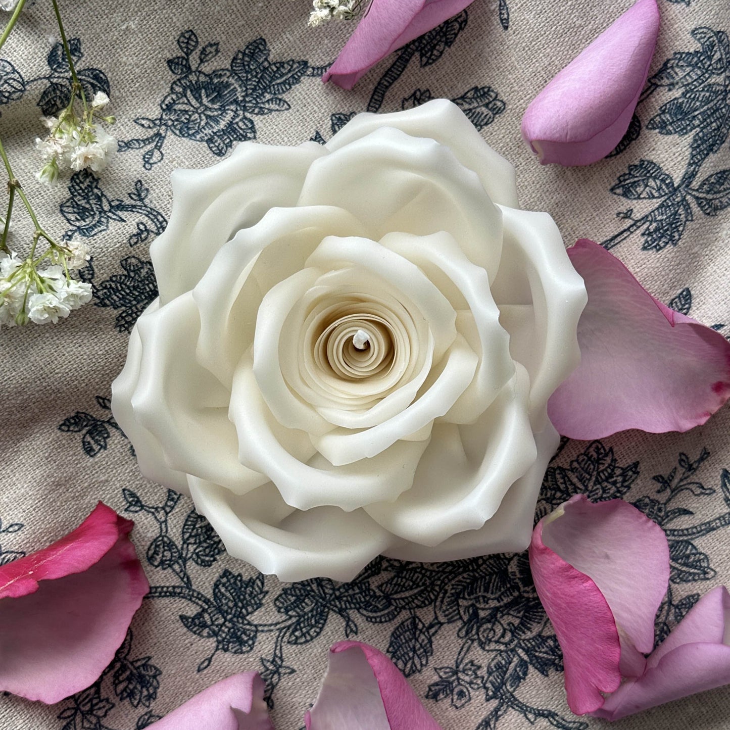 Rose Flower Candle