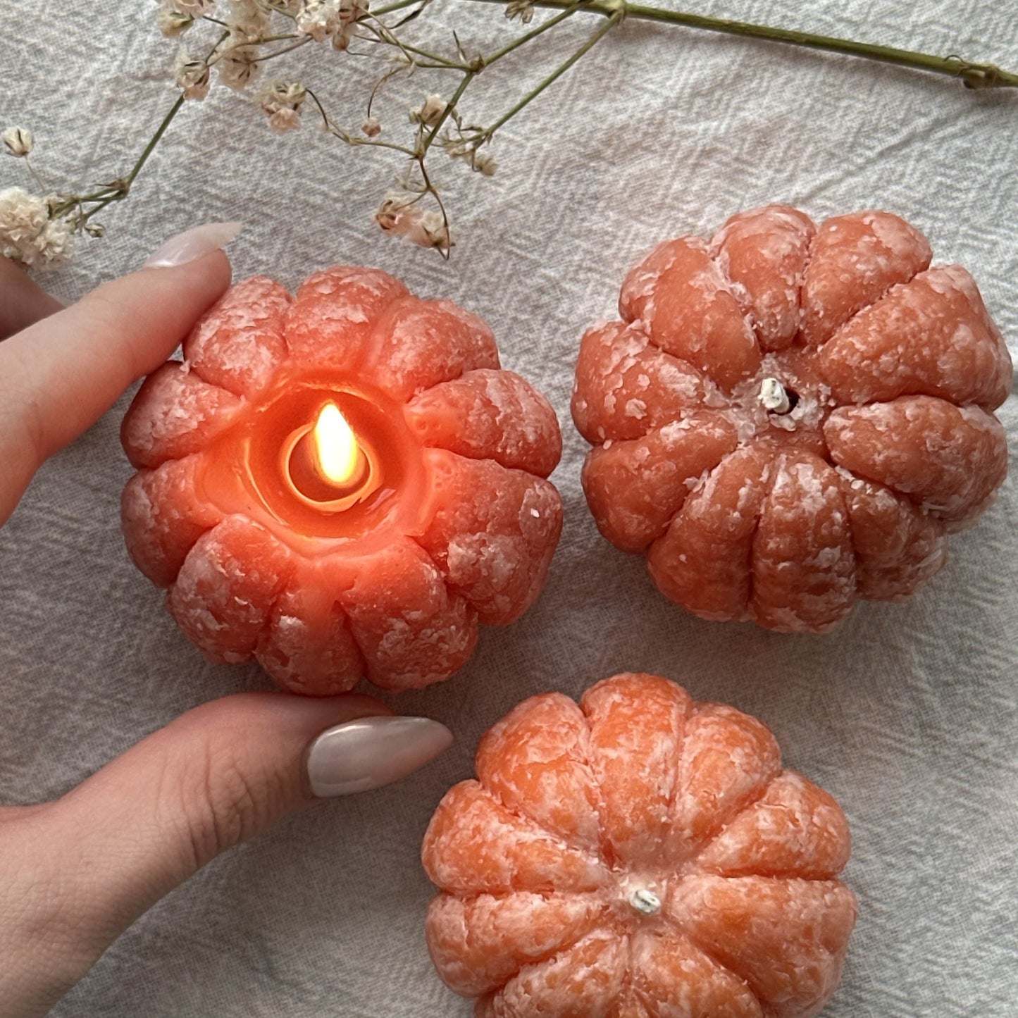 Mandarin Candle  (3 per order)