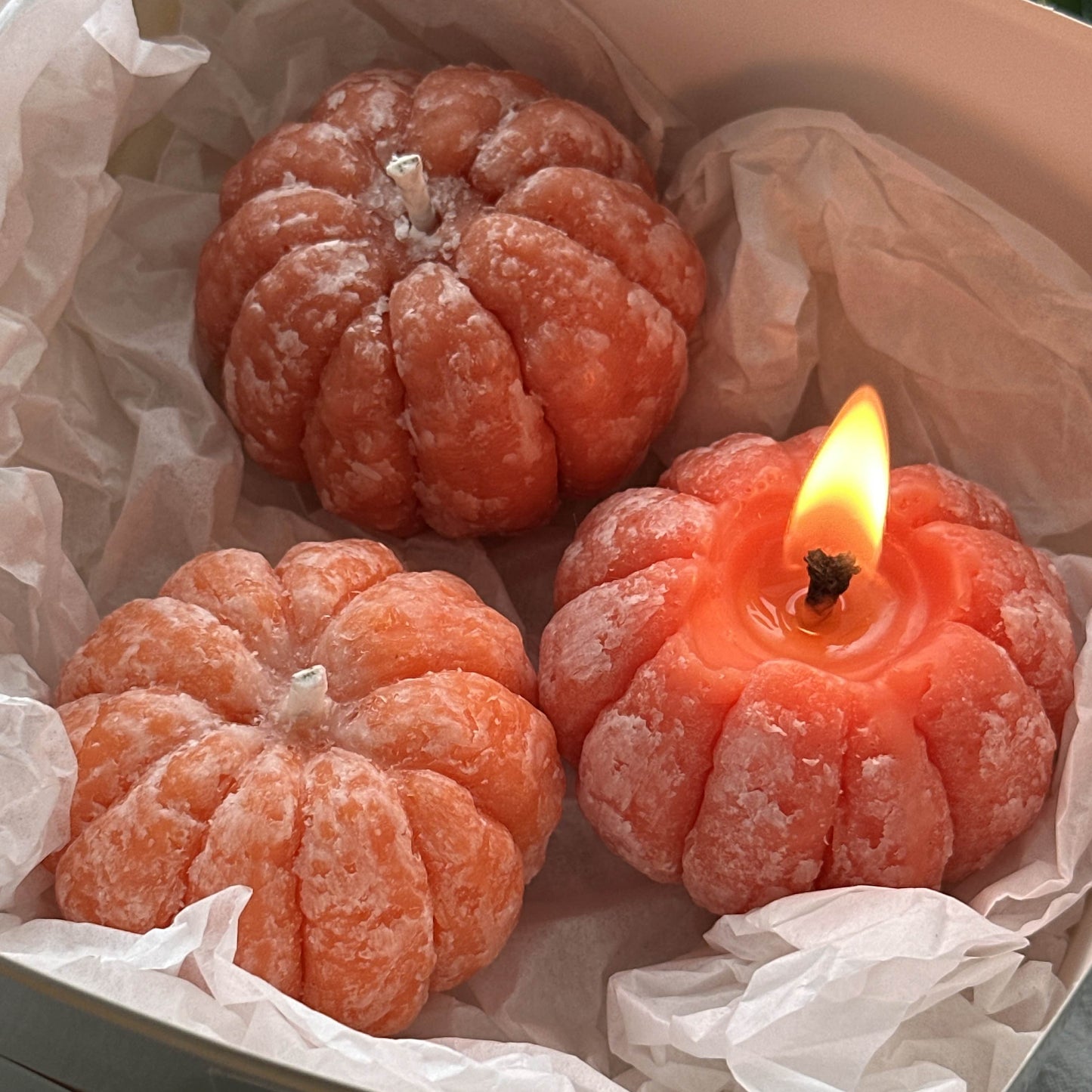 Mandarin Candle  (3 per order)