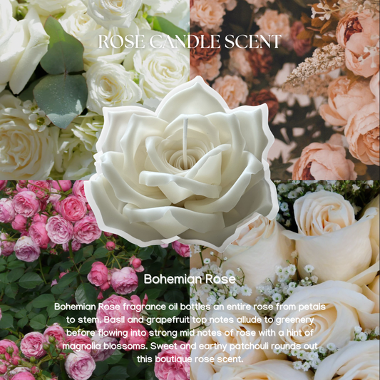 Rose Flower Candle