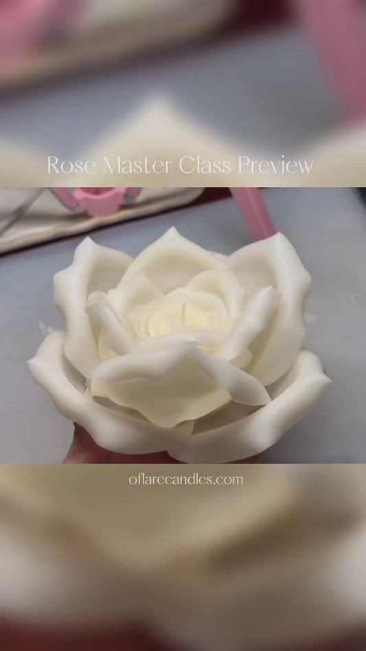 Rose Flower Candle Master Class (Digital File)